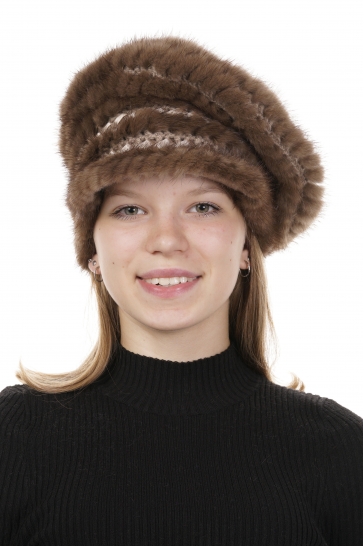 Шапка женская из норки