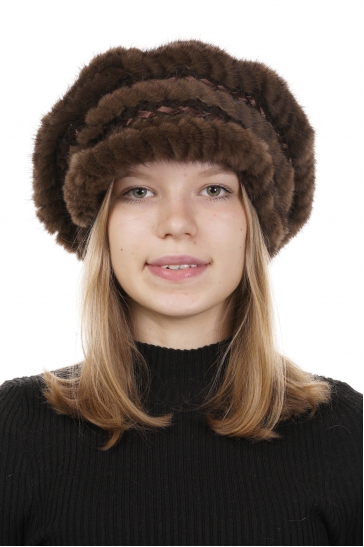 Шапка женская из норки
