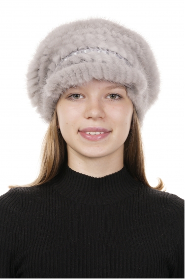 Шапка женская из норки