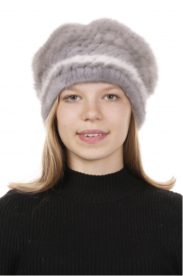Шапка женская из норки