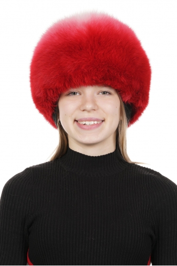 Шапка женская из песца