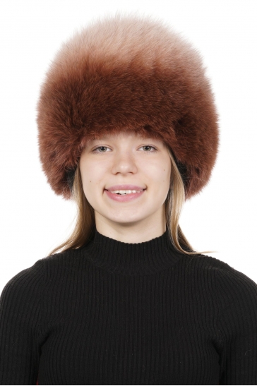 Шапка женская из песца
