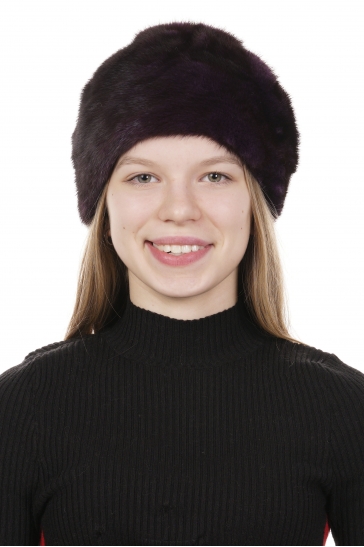 Шапка женская из норки