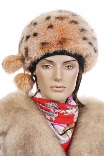 Шапка женская из песца